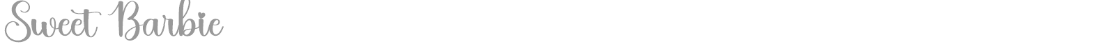 Sweet Barbie font preview